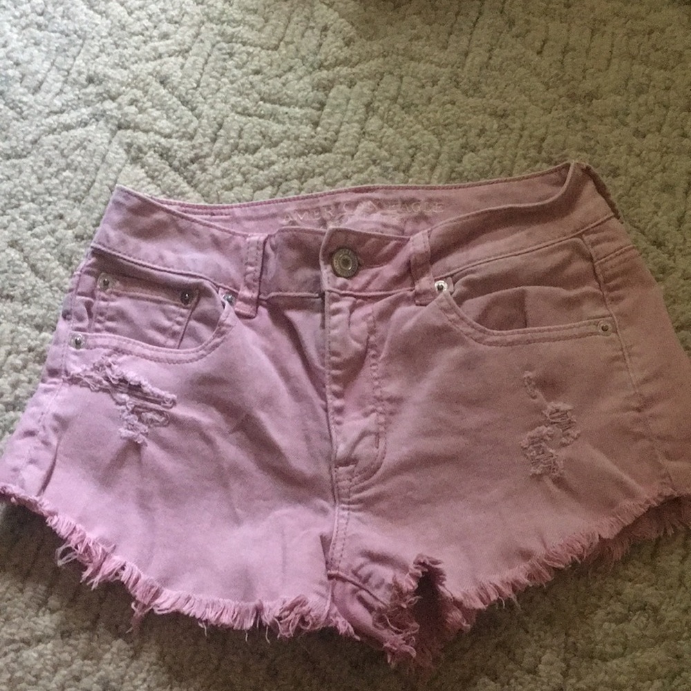Rose Denim Shorts